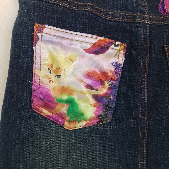 Disney Store Denim Mini Skirt Size Medium in Dark Wash w/ Patches &‎ Embroidery - Picture 9 of 13